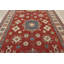 Tapis unique en laine noué à la main rouge / beige / bleu de 8 pi 6 po x 13 pi 2 po Ludford