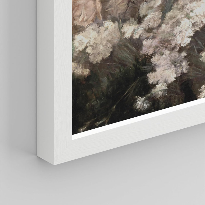 " Vibrant Flower In Vase Wall Art Floral Botanical Prints Decor For Living Room Bedroom ", 8" H x 10" W x 0.75" D, White