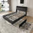 Queen Bed Frame With Ergonomic Headboard, Platform Bed Frame Queen Size With Outlets & Charger, Metal Bed Frame Queen Size With Storage Shelf, Noise-Free, No Box Spring Needed-82784617