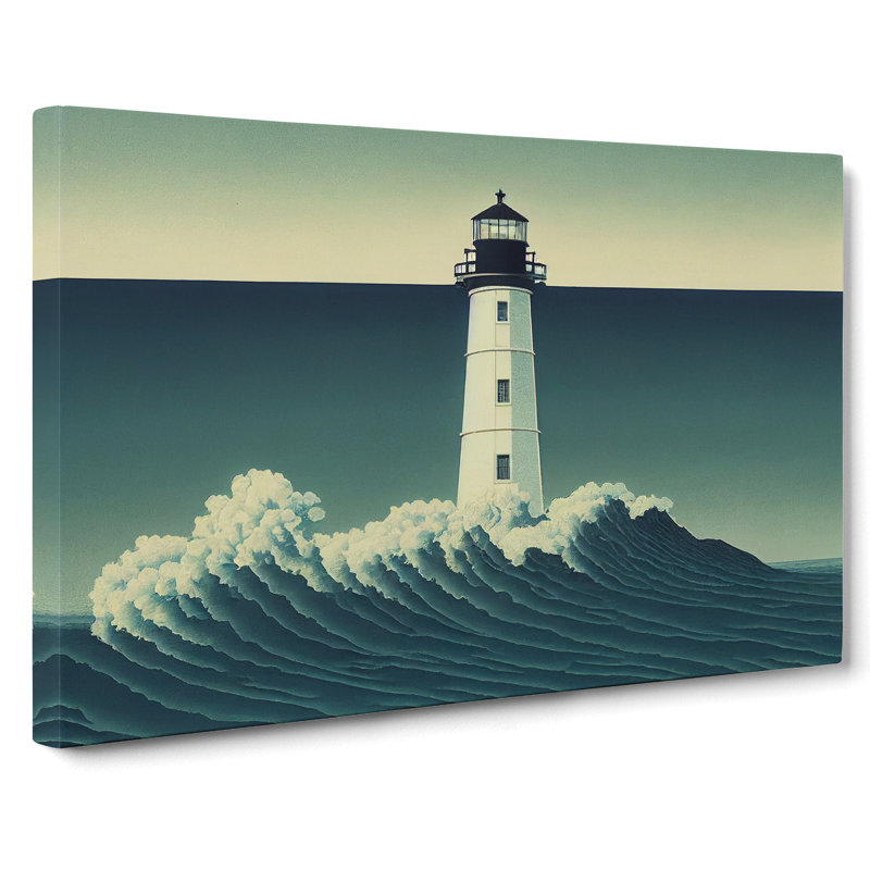 Popular Lighthouse - Wrapped Canvas, 35cm H x 50cm W x 3cm D
