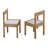 Ebern Designs 3 Piece Table and Chairs Set with Natural Finish and Dry Erase Surface