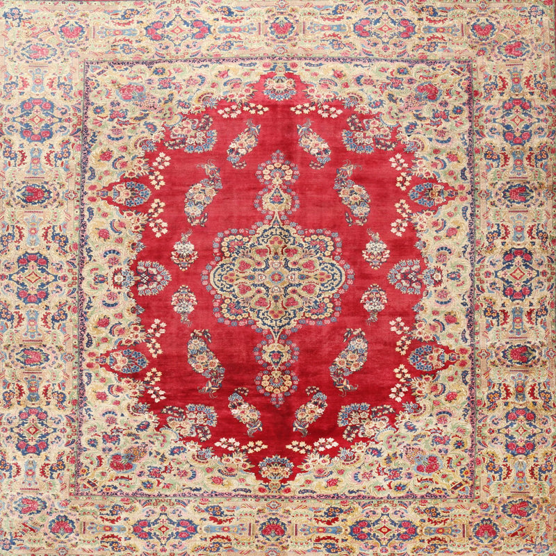 Gerard Wool Oriental Indoor Rug, Square 3'