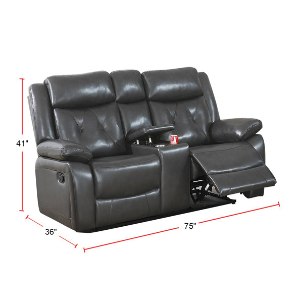 Red Barrel Studio® Gruffudd 75" Pillow Top Arm Reclining Sofa | Wayfair