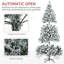 Grand arbre de Noël artificiel pré-éclairé-325849549