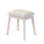 Meuble-lavabo moderne avec lumières DEL et miroir, ensemble de coiffeuse 4 tiroirs avec tabouret, luminosité à intensité variable de 3 couleurs, peu encombrant pour la chambre à coucher-683298740