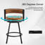 Tabouret de comptoir pivotant H 26,6 po Ayala-1623951380
