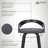 Sonia Counter Height Or Bar Height Swivel Upholstered Stool In Wood Finish -  Set -212361944-212361937-212361935