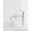 Robinet de lavabo de salle de bain à poignée simple - 1 trou fixé au comptoir, interrupteur de débit et de fontaine, résistance aux rayures, protection contre la corrosion, écoénergétique, installation rapide et facile-121675687