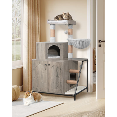 Drelynn Wood Litter Box Enclosure