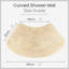 Curved Shower Bath Mat-88183183
