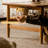 Solid wood and cherry wood coffee table
