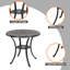 Table bistro ronde en fonte d'aluminium pour 2 personnes Waterfield-823001891-823001890