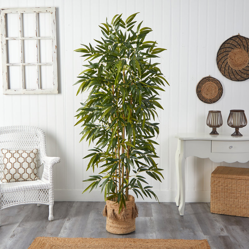 Bambou artificiel 75 po en pot