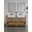Maxbano Farmhouse 60" Double Bathroom Vanity with Stone Sink-106905979