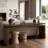 65-Inch Solid Wood Veneer Console Table, Long Farmhouse Entryway Sofa Table For Living Room, Hallway, Behind Couch, Apartment-397937601