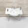 Ceramic Rectangular Console Bathroom Sink with Overflow