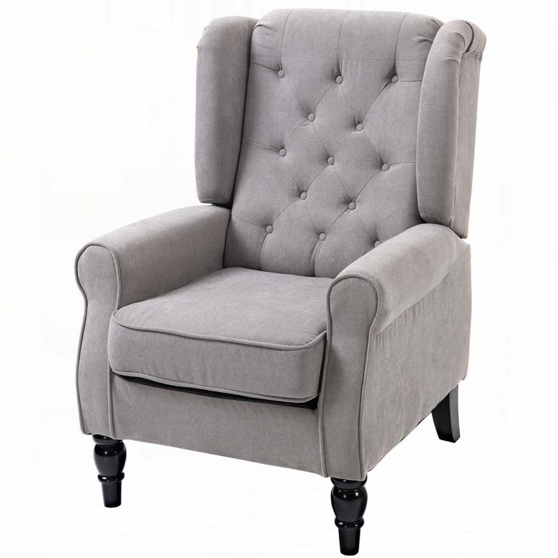 Button-Tufted Accent Armchair