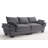 Renville 84" Upholstered Pillow-Top Arm Loveseat Sofa with 2 Throw Pillows-147910125