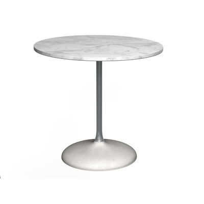 Clarke County Round Marble Top Dining Table