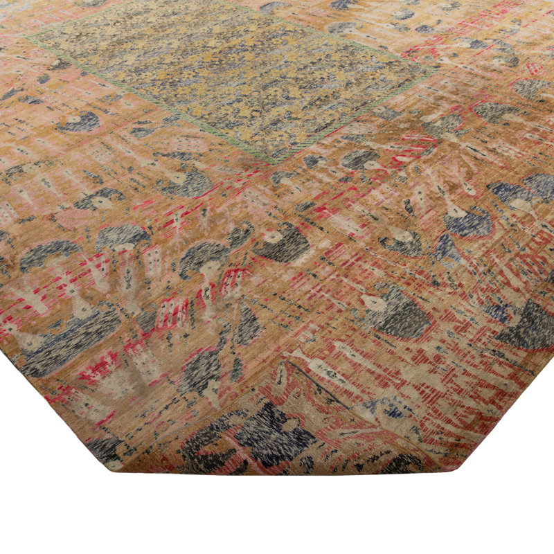 Orange Alchemy Transitional Silk Rug - 11'x15'