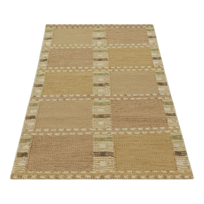 Scandinavian Wool Geometric Area Rug, Rectangle 10' x 14'