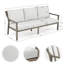 Canapé d'extérieur en aluminium avec coussins Vishali-96859682