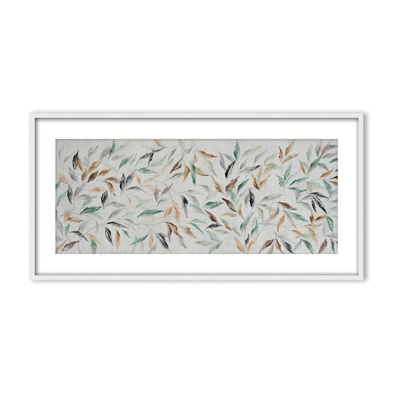 Nature Inspired "Kaleidoscope Fall" Canvas Wall Art By , 12" H x 24" W, Framed Canvas, Brown