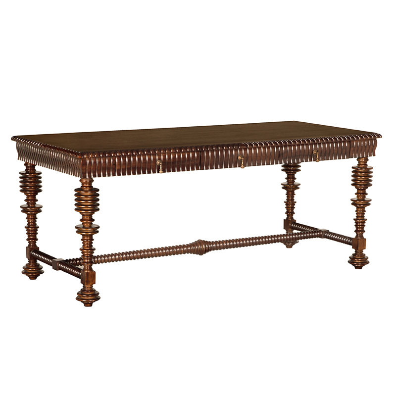 Portuguese Writing Desk, 31" H x 72" W x 32" D