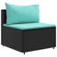 Ensemble de canapé de patio avec coussins 3 pièces Vidaxl-102443993-102443994