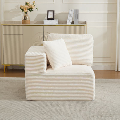 Corduroy Upholstered Accent Chair - Corner(R) by Mercer41