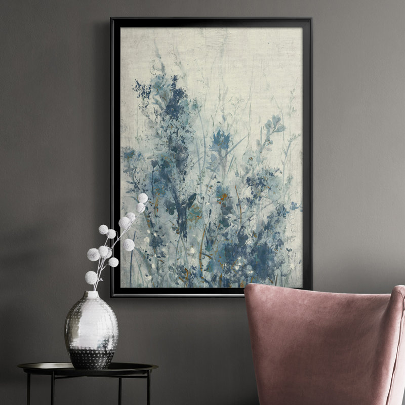 «AU CH Blue Spring I», reproduction sur toile encadrée, Noir, H 42,5 po x l 30,5 po x P 1 po