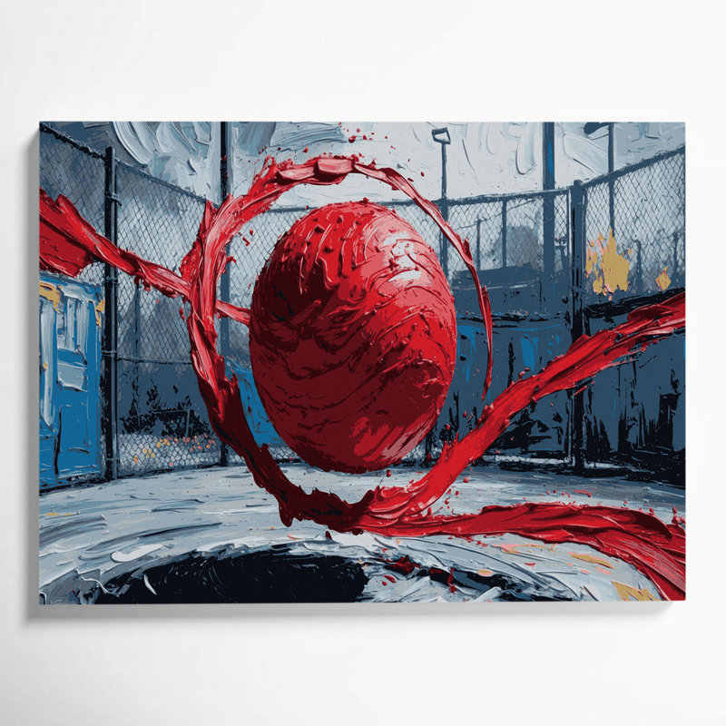 Art mural sur toile Sports Kickball, H 11 po x l 14 po