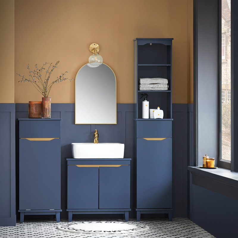 Abdirahmaan Bathroom Cabinet, Blue