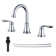 Widespread 2-handle Bathroom Faucet with Drain Assembly