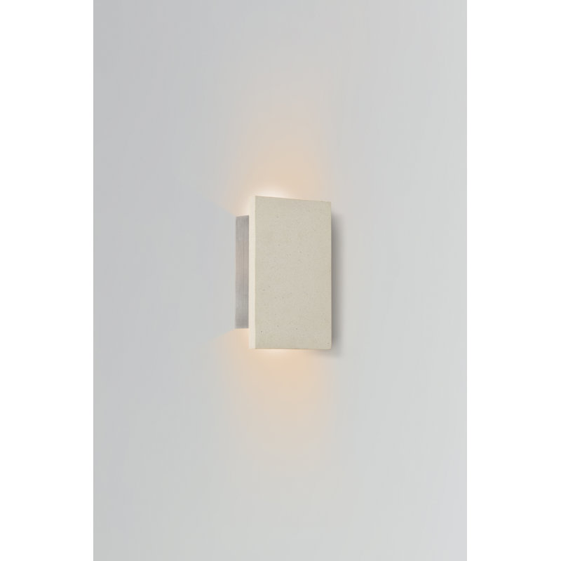 Tersus 1 - Light LED Outdoor Flush Mount, White Concrete, 4000K