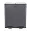 Atonya Steel Step On Multi-Compartment Rubbish & Recycling Bin - 40L-1270469938