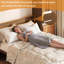 Lit escamotable double avec tablettes de rangement, lit escamotable moderne pour chambre d'amis, chambre à coucher, Walunt-131204736