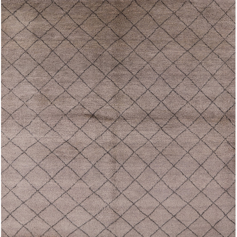 Tapis brun Boonton, Carré 3 pi