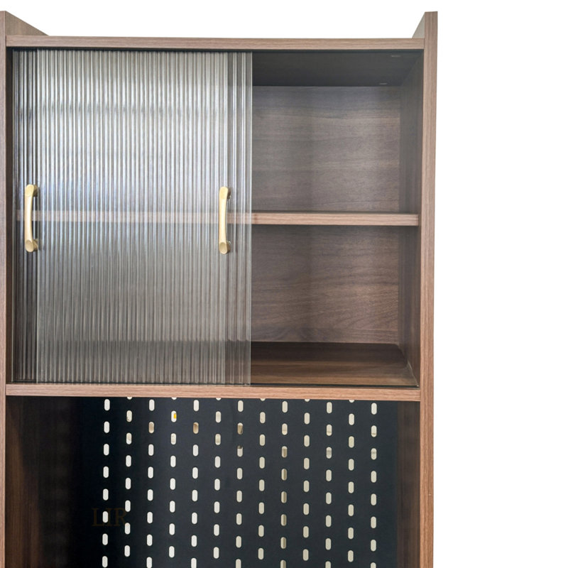 Bureau d'ordinateur pliant avec rangement