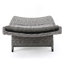 Chaise longue en osier crème