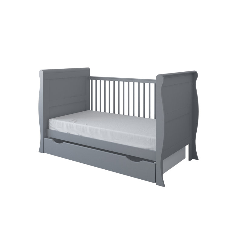 Valerton 3 Cot Bed, Grey, Yes