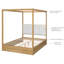 Ensemble de meubles de chambre à coucher Lysiane, grand lit à baldaquin en bois massif et commode 35,4 po à 3 tiroirs-1756969971