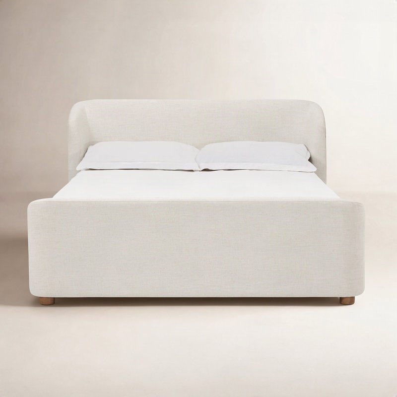 Kiki Uph CK Bd - Whpd Hny, California King, Whipped Honey Linen Blend