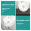 Lavabo de salle de bain en céramique 13 x 10,48 pouces - fixation murale, blanc, faible qualité d'absorption d'eau, blanc teinté pour pouces, design élégant