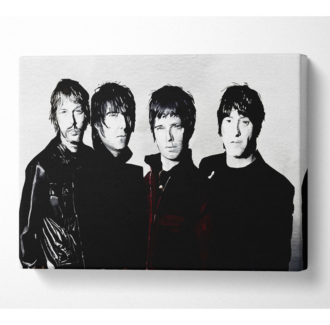 Oasis Noel Red B N W - Kunstdrucke auf Leinwand - Wrapped Canvas