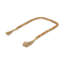 Pampille décorative de 36 po en corde brune et bois peinte à la main