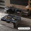 Meuble télé moderne en bois manufacturé gris Griotte-1403745739