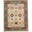 Ivory Hand-Knotted Wool Minimalist Grid Texture Geometric Modern Contemporary Carpet Rug-1603582741
