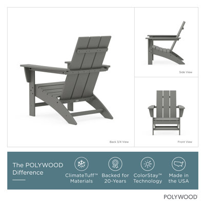 POLYWOOD Modern Adirondack Chair