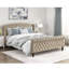 Lit plateforme tapissier moderne grand lit brun doux capitonné à oreilles tête de lit Chesterfield pied de lit meubles de chambre à coucher 1pc